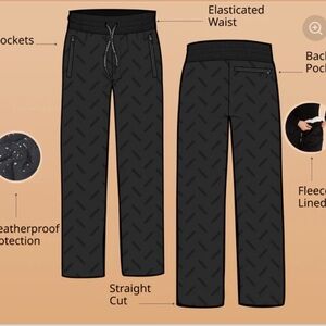 Women's Black Weatherproof Joggers
